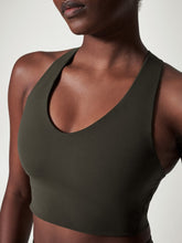 Longline Medium Impact Sports Wireless Bra Olive